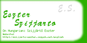 eszter szijjarto business card
