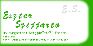 eszter szijjarto business card